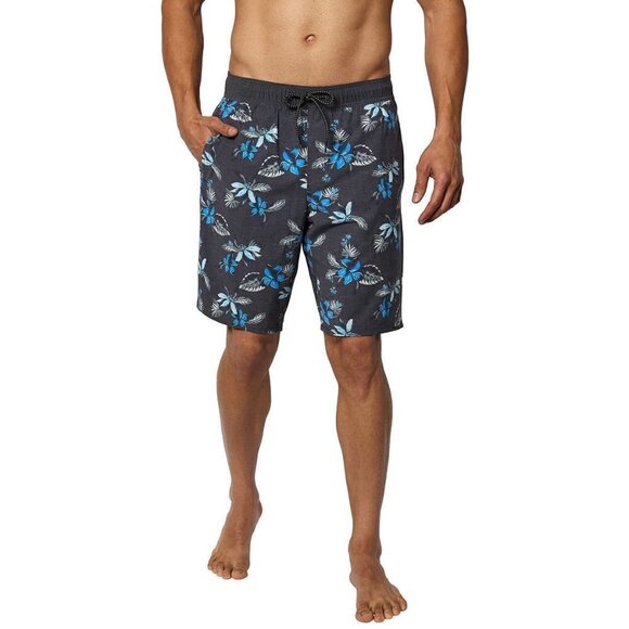 NWT Hang Ten Men's Floral Print 10" Inseam Beach Swim Shorts - Picture 2 of 7